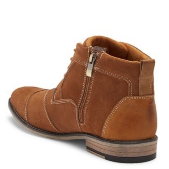 Steve Madden Krane Suede Leather Boots Tan Sz 9 NWT - Picture 2 of 7